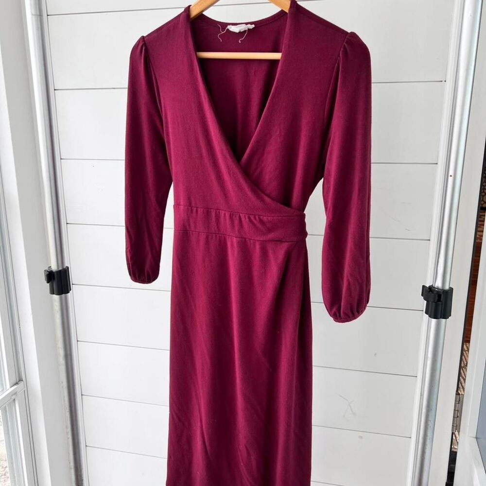 Ingrid-isabel Women's Burgundy and Red Wrap-dresses